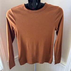 a new day Women's Long Sleeve Rust Top